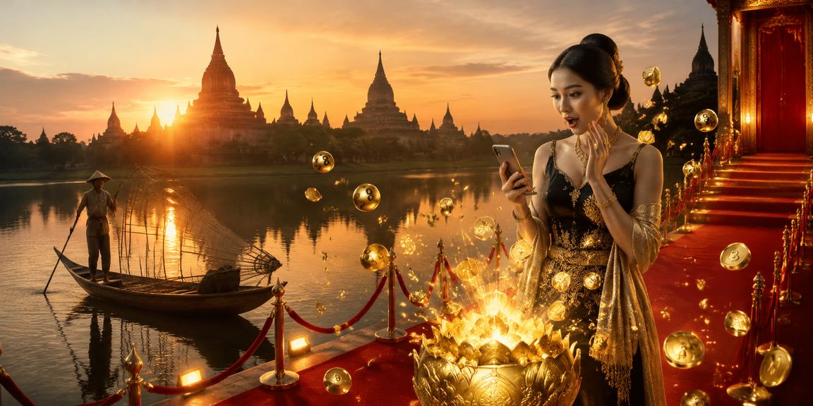 ပုဂံမြို့ရှိ ထီဂိမ်းပွဲကြီး တက်နေသောဓာတ်ပုံ